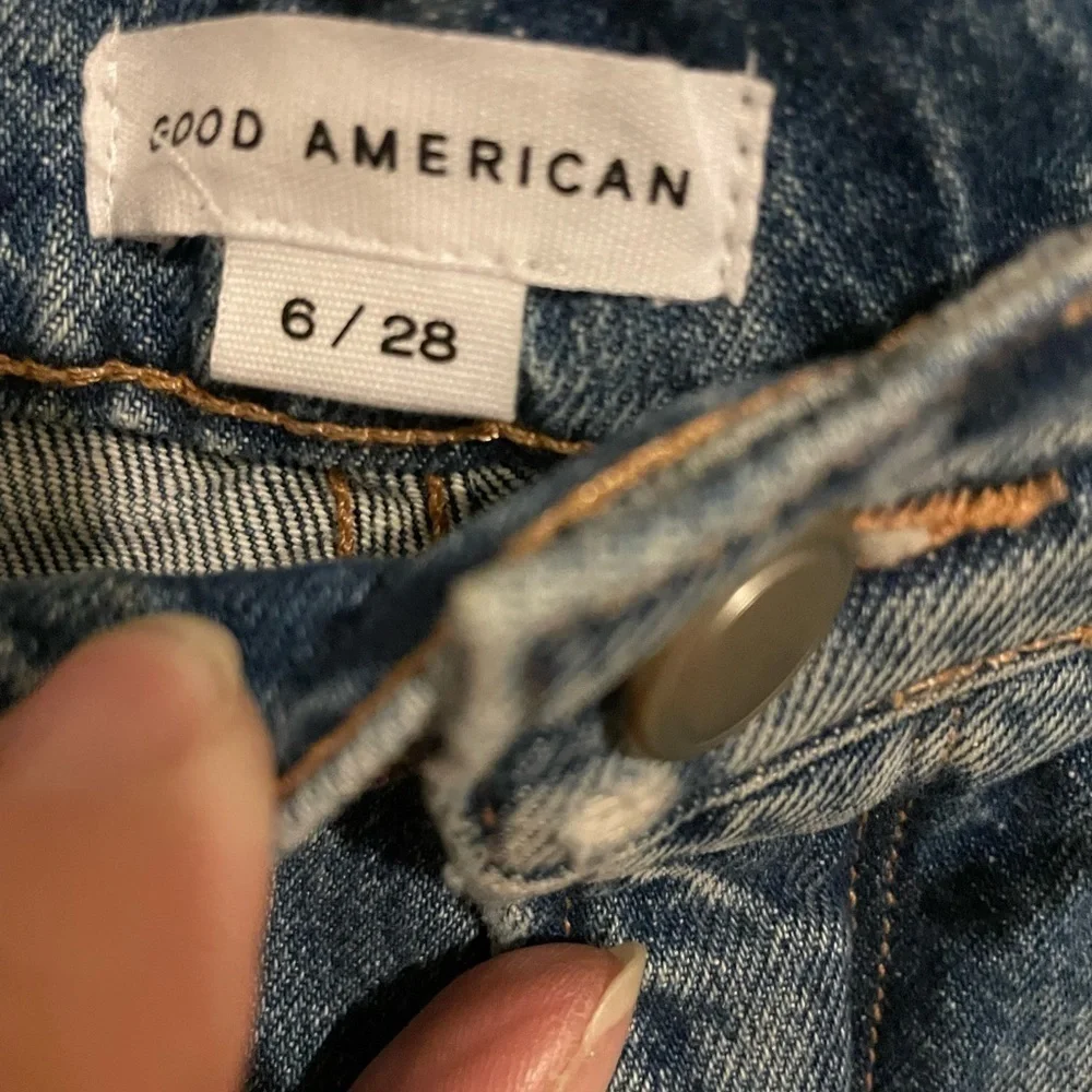 Good American denim shorts